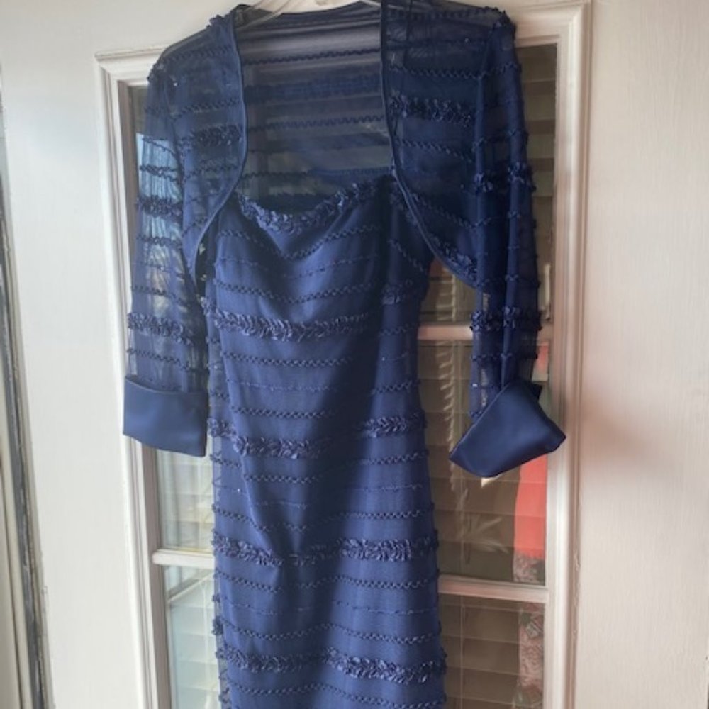 Beautiful Cocktal Navy Blue Dress